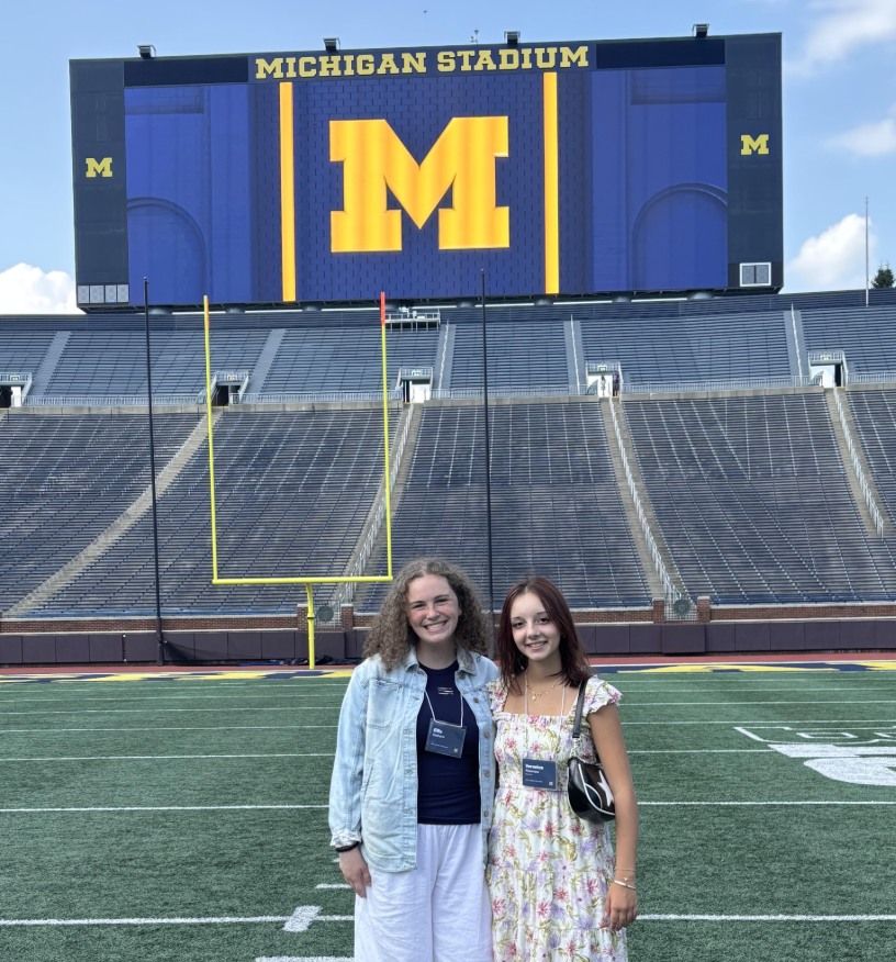 Veronica and Ellie at Michigan Stadium